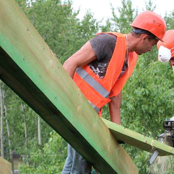 В настоящее время в Красноярске проходят работы по капитальному ремонту на 65 кровлях